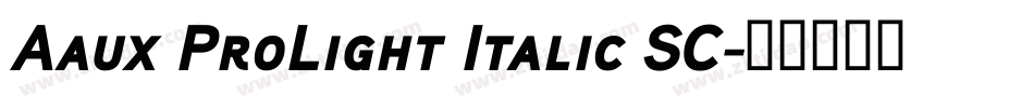 Aaux ProLight Italic SC字体转换